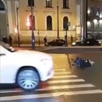 Drunk Girl Gets Brutally Killed By Car On Russian Road