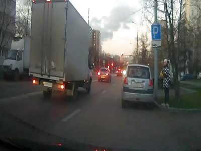 in Moscow, a child was hit by a car