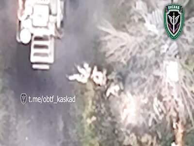VOG drone bomb bounces off a Ukraine soldier