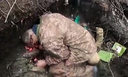 The bodies of the Ukrainian military