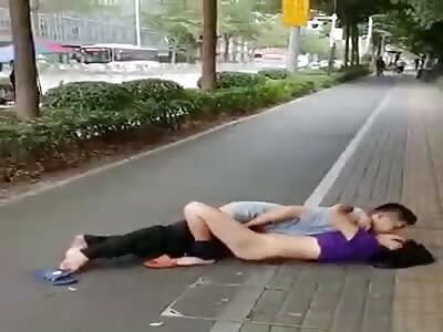 Having sex in the bike lane