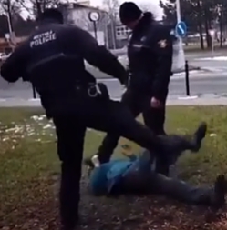 Brutal procedure of the police in the Czech Republic
