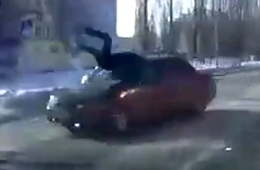 A pedestrian in Russia did not survive the hit