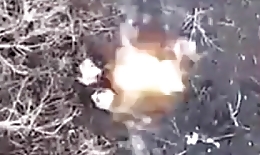 UA drone hits on Russian soldiers
