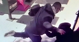 San Fernando: Elderly man attacked entering store (2 angles)