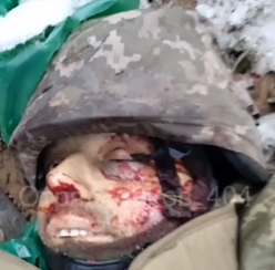 4 Ukrainian KIA documented by RU troops in a trench near Kreminna