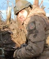 UA soldiers show a taken RU position, including weapons and bodies