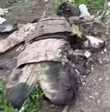 Ukrainian troops show KIA Russian soldiers in Bakhmut