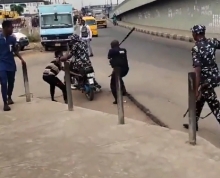 Nigerian Police Steal mans Motorcycle