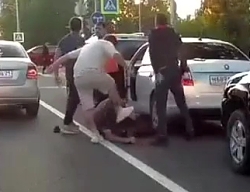 Russian road rage in Cheboksary