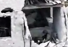 A ORC in a destroyed house receives a seemingly direct hit with RPG