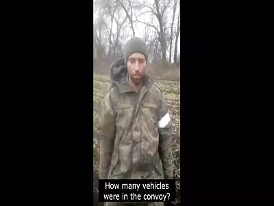 Interrogated Russian officer (English subtitles)