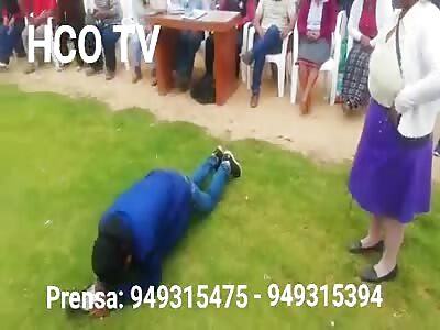 Man spanked for stealing in Peru