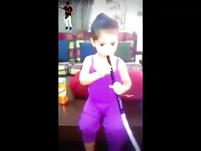  little girl smokes shisha, shame on parents
