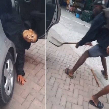 Mob Shows Thief No MERCY... With a SHOVEL (DEAD)