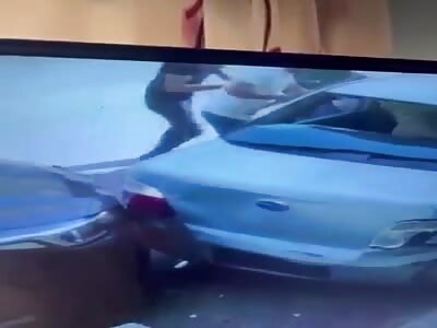 Man chased by car crash and brutally beaten