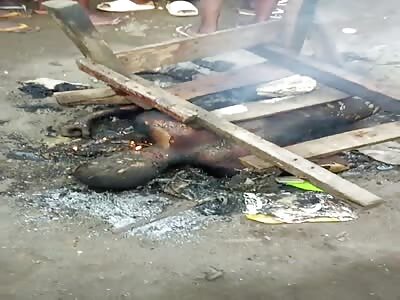thief turned barbecue to village