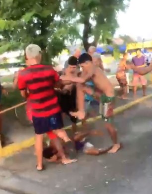 thief was trampled by an angry mob