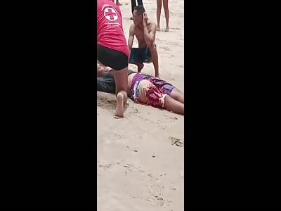 Shark attack victim in Pernambuco BR