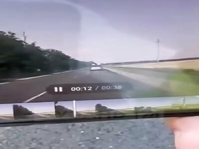 Dead after direct hit against truck.