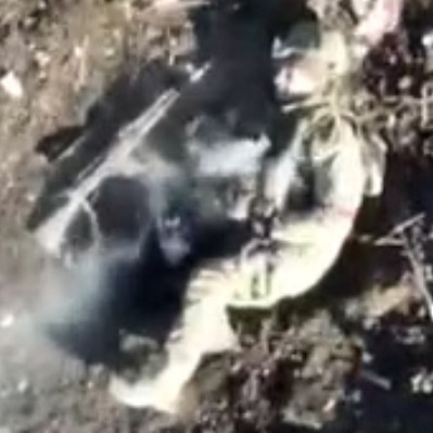 More Drone Drop Footage Shows Soldier In Deep Shit