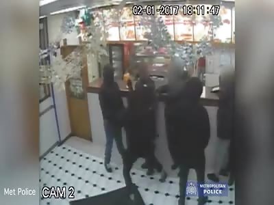 Knife Attack on Innocent Customers
