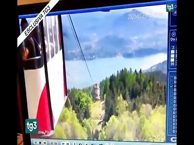 Accident on the Stresa Mottarone cable car Italy