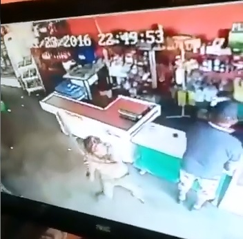 What was that about!!?  Man KO's Customer with a 2 by 4 in Line at Store 