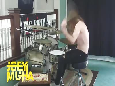 Just a Metal Drummer Playing Along to 
