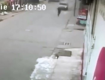 Man is Chased Down and Executed in the Street (2 Angles) 