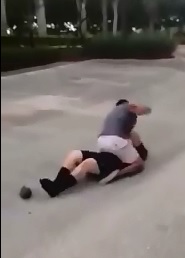 Drug Dealer gets His Ass Beaten out of his Sandals 