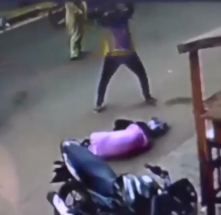 Another Brutal Video shows a Man and his Son Dragged out and Beaten like a Dog in the Street
