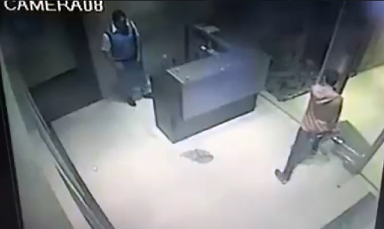 Man Barely Escapes with his Life from Falling Ceiling Glass 