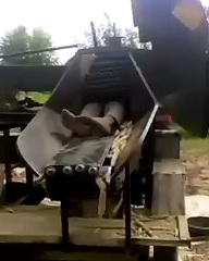 Aftermath of Worker Sucked into Machine only shows his Feet 