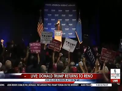 Assassination Attempt?: Trump rushed off stage by Secret Service in Reno. Crowd shouts Gun!