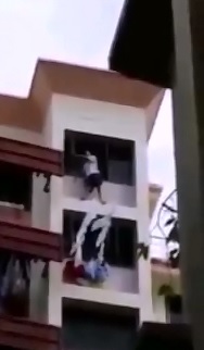 Woman Leaps to her Death from the Top Floor of her Apartment Complex 