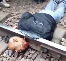Suicide on the rails man decapitated by train