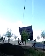 THIS is why you Dont Stand Under Hanging Truck!??  Slow Motion Added to See him Crushed Slow Motion Added