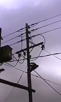 You can Hear Him Frying..Man trying to Steal Copper Wire Fries to Death on Pole 