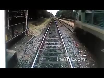 Brutal Video shows Boy with Backpack not See a Train and Dies Instantly 