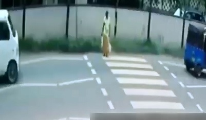 Elderly Woman in Yellow Hit and Killed Crossing the Street 
