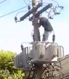 Mentally Ill Man and a Power Line 