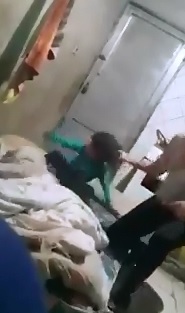 Disgusting Bitch of a Mom Beats her Little Daughters (Shorter Video) 