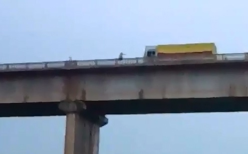Girl Commits Suicide from Very High Bridge in Industrial Area 