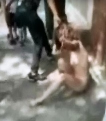 Fully Naked Brazilian Woman caught Fucking another Woman's Husband is Dragged on the Concrete 