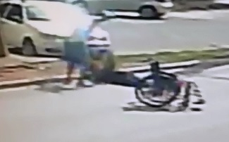 Wtf?  Man in Wheelchair is Butchered with Multiple Stab Wounds at Bus Stop 