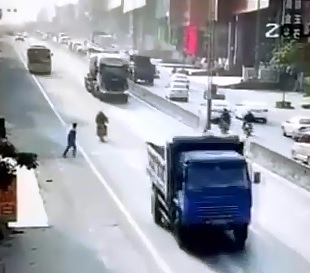 Man Kills Himself by Truck 