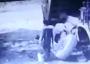 Tire Explodes Killing Man Instantly and Throwing Him a Few Feet 