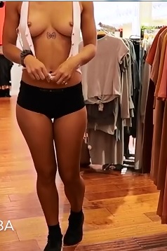 Teen with Amazing Body cant Wait for the Dressing Room
