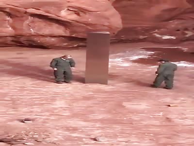 Mysterious metal monolith found in remote part of Utah.